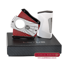 Cargar imagen en el visor de la galería, GIFT SET CORTADOR Y ENCENDEDOR CHROMA - Puros Cubanos Originales | La Casa del Habano México