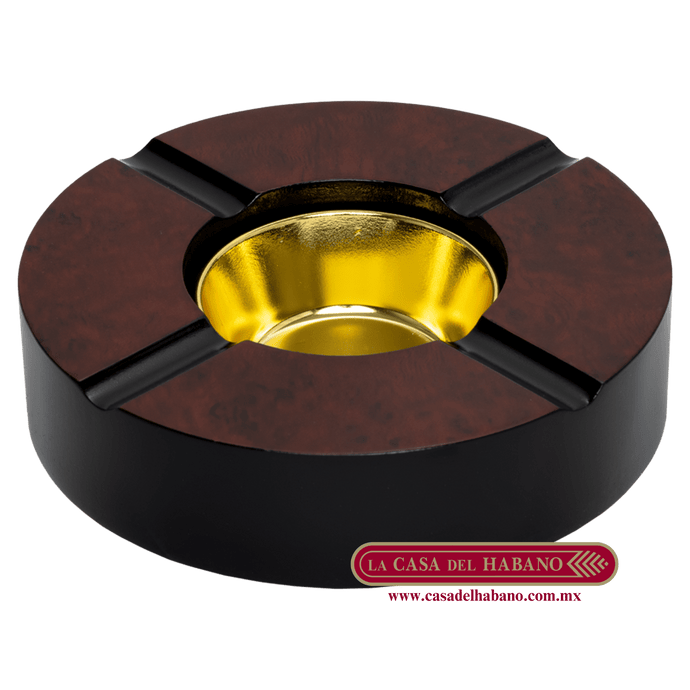 CENICERO CIRCULAR CON MADERA - Puros Cubanos Originales | La Casa del Habano México