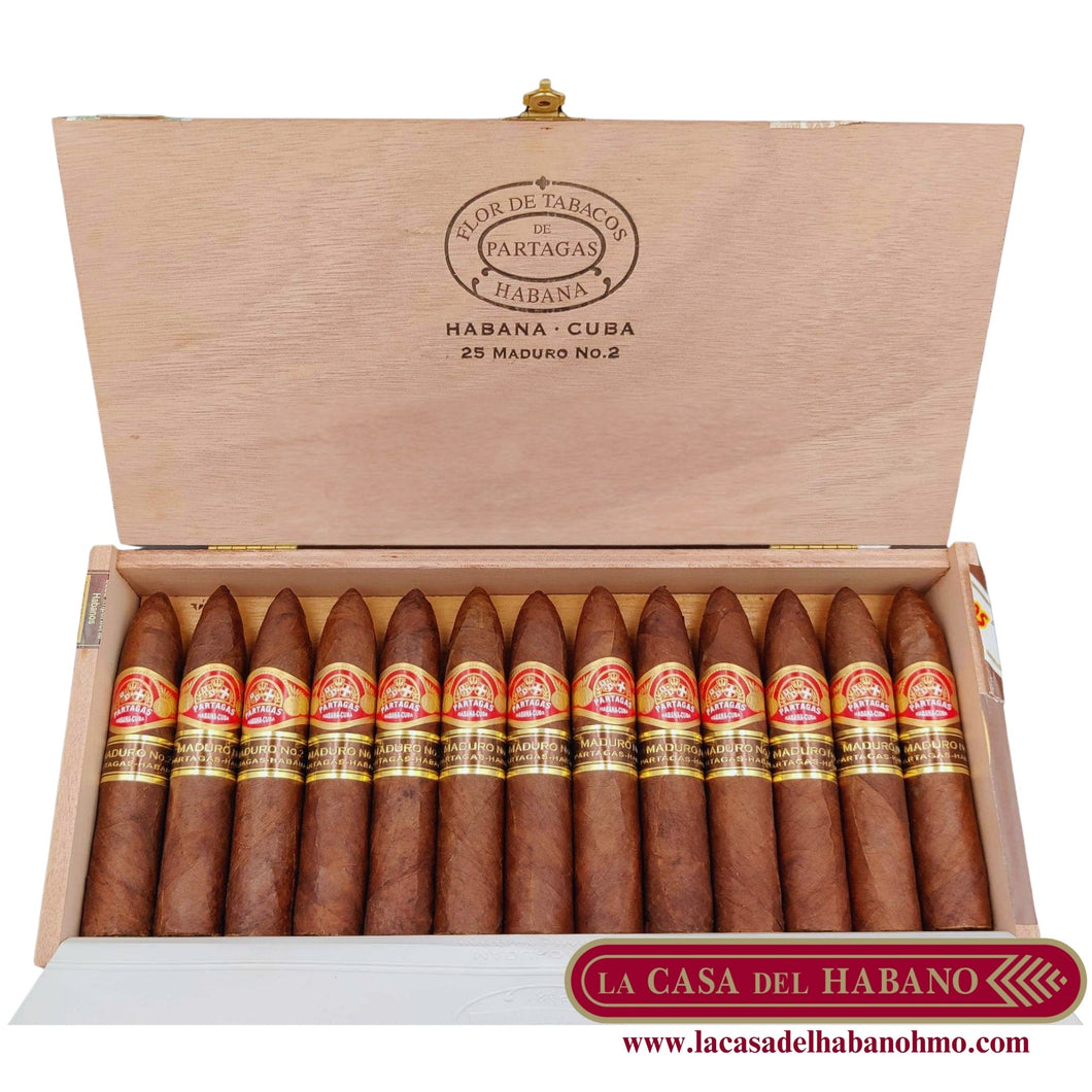 MADURO No. 2 CAJA CON 25 UNIDADES - Puros Cubanos Originales | La Casa del Habano México