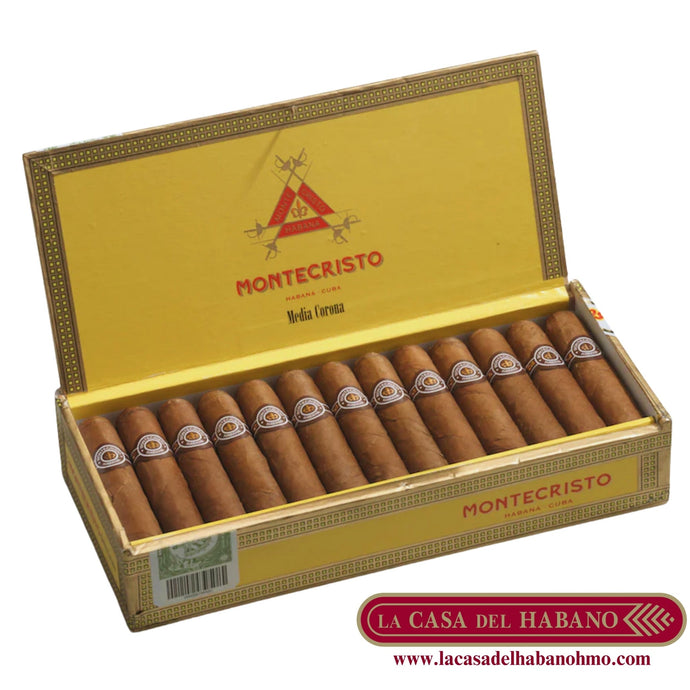 MEDIA CORONA CAJA CON 25 UNIDADES - Puros Cubanos Originales | La Casa del Habano México