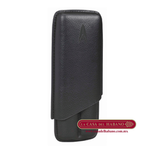 Cargar imagen en el visor de la galería, PURERA DE PIEL PARA 2 PUROS COLOR NEGRO - Puros Cubanos Originales | La Casa del Habano México
