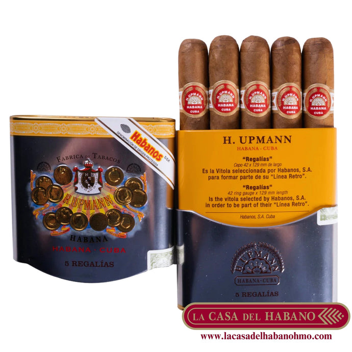 REGALIAS LATA CON 5 UNIDADES - Puros Cubanos Originales | La Casa del Habano México