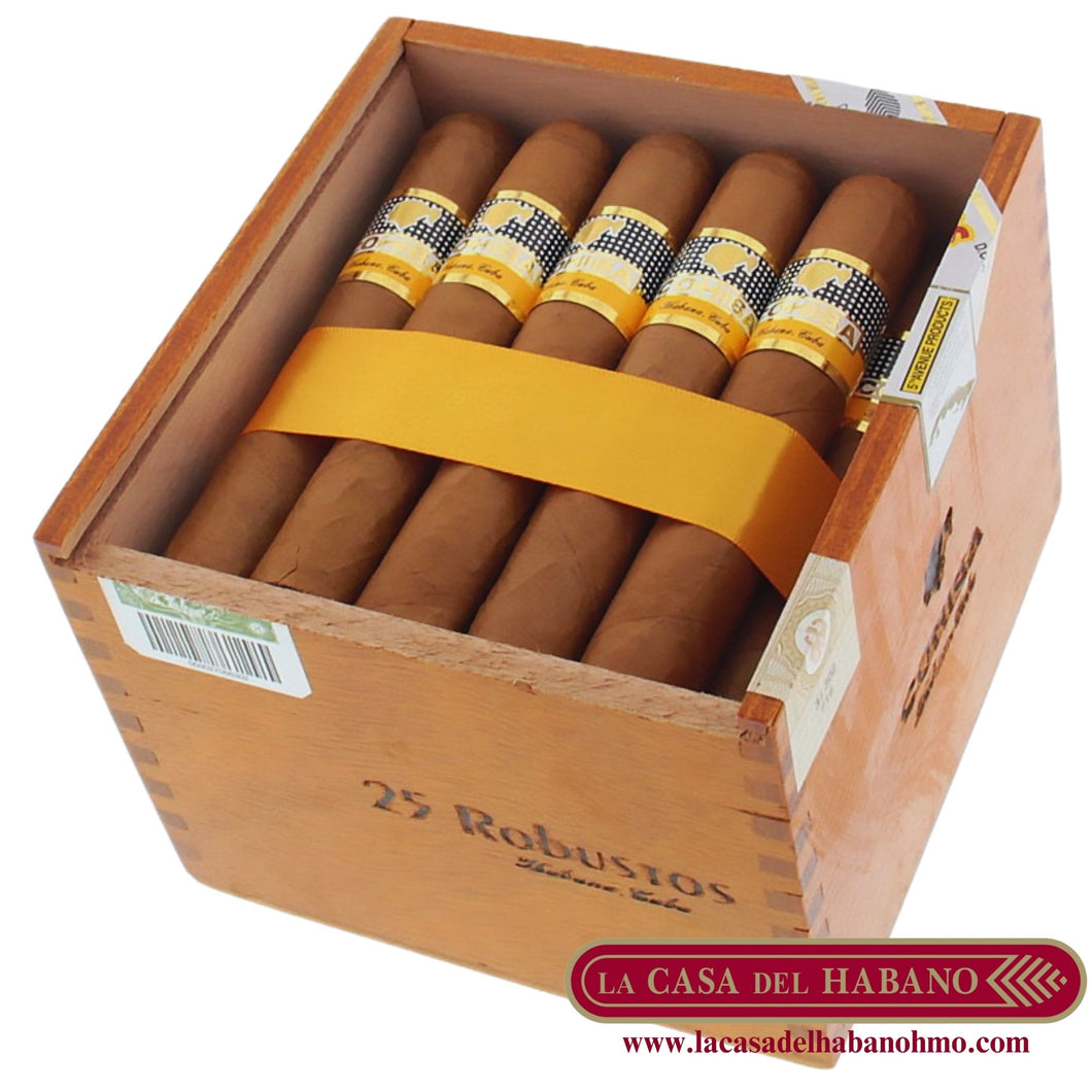 ROBUSTOS CAJA CON 25 UNIDADES - Puros Cubanos Originales | La Casa del Habano México