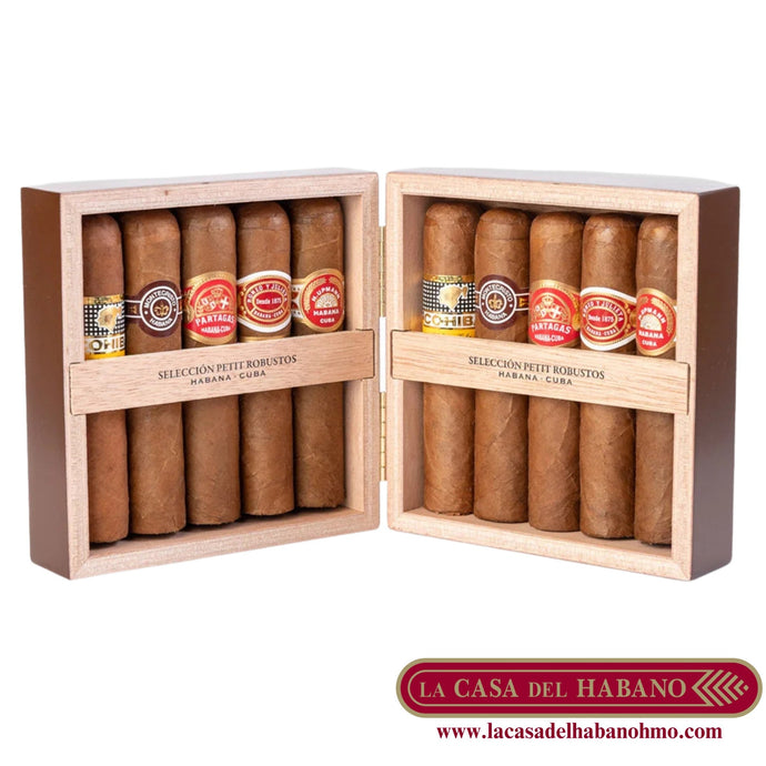 SELECCIÓN PETIT ROBUSTOS CAJA CON 10 UNIDADES - Puros Cubanos Originales | La Casa del Habano México