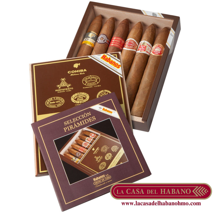 SELECCIÓN PIRAMIDES CAJA CON 6 UNIDADES - Puros Cubanos Originales | La Casa del Habano México