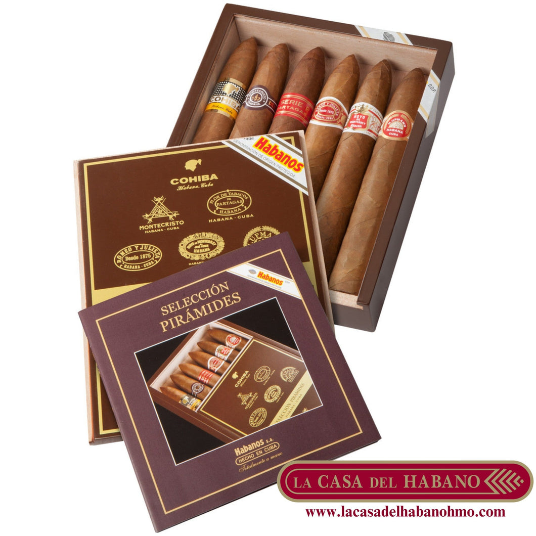 SELECCIÓN PIRAMIDES CAJA CON 6 UNIDADES - Puros Cubanos Originales | La Casa del Habano México