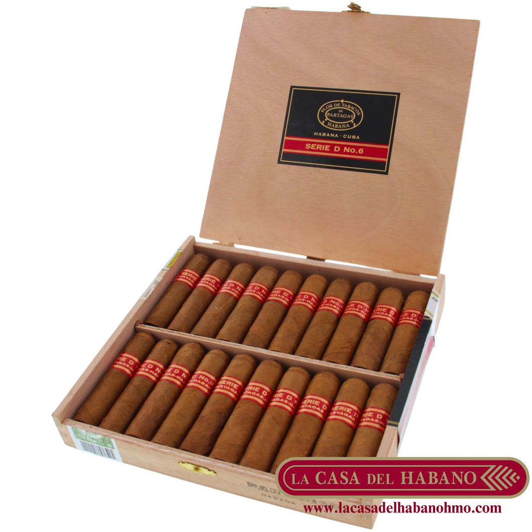 SERIE D No. 6 CAJA CON 20 UNIDADES - Puros Cubanos Originales | La Casa del Habano México