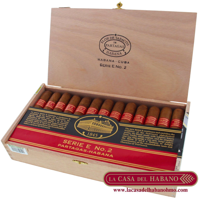 SERIE E No. 2 CAJA CON 25 UNIDADES - Puros Cubanos Originales | La Casa del Habano México