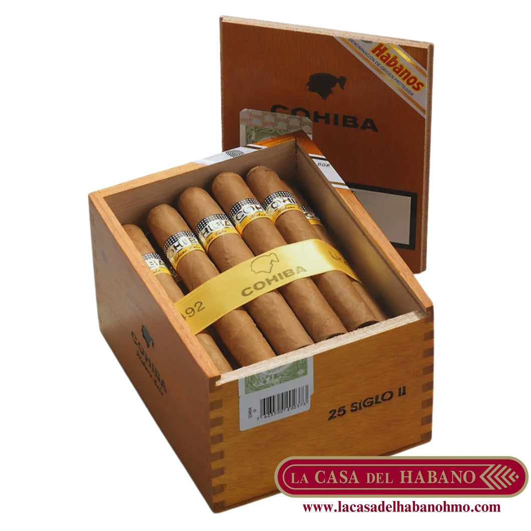 SIGLO II CAJA CON 25 UNIDADES - Puros Cubanos Originales | La Casa del Habano México