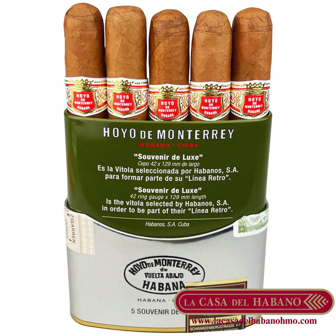 SOUVENIR DE LUXE LATA CON 5 UNIDADES - Puros Cubanos Originales | La Casa del Habano México