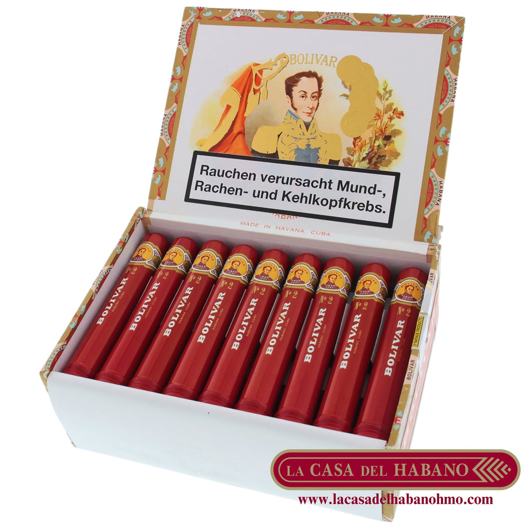 TUBOS No. 2 CAJA CON 25 UNIDADES - Puros Cubanos Originales | La Casa del Habano México