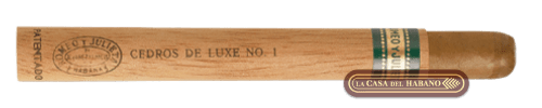 CEDROS DE LUXE No. 1 CAJA CON 25 UNIDADES - Puros Cubanos Originales | La Casa del Habano México